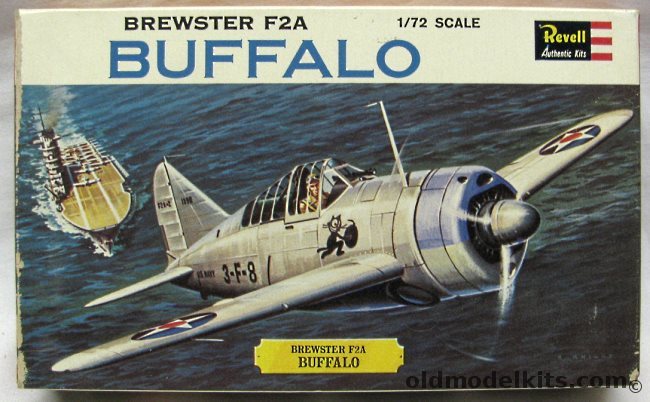 Revell 1/72 Brewster F2A Buffalo, H636-50 plastic model kit